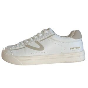 Tretorn Serve Women's White Leather Low Top‎ Sneakers Casual Shoes Size 6 M